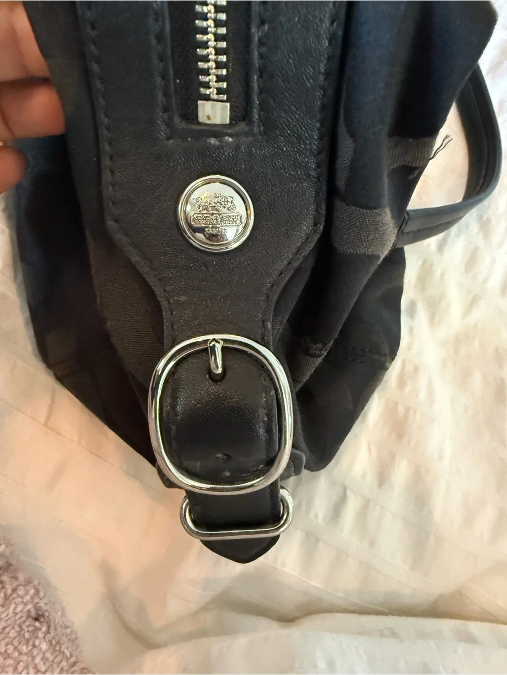 Vintage Coach Mia Opt Art Sateen Maggie Shoulder Bag